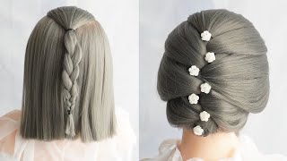 Peinados Para Boda Cabello Corto Paso A Paso  Peinados Para Novias Faciles Y Rapidos [upl. by Ambrosius]