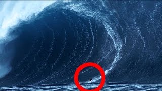 BIGGEST WAVES ever surfed Including arguably the worlds LARGEST WAVE ever caught on camera [upl. by Randy14]