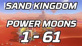 Super Mario Odyssey Sand Kingdom Power Moons 1  61 Guide [upl. by Kcoj635]