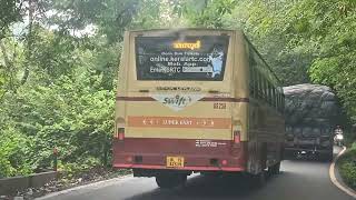 K S R T C SWIFT BUS AT WAYANAD CHURAM [upl. by Rhetta]