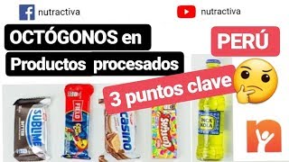 Octógonos en productos procesados en el Perú ¿Qué significan las ADVERTENCIAS OCTOGONALES [upl. by Nickey]