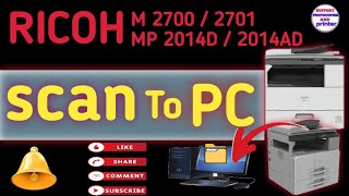 Ricoh MP 2014 2014d 2014ad ll Scan to folder setupM 2700M2701How to configure scan to folder [upl. by Eneloc]