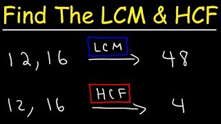 How To Find The LCM and HCF Quickly [upl. by Scoville]