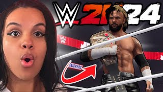 WWE 2K24 MyRISE UNDISPUTED 1  THERES A NEW SHERIFF IN TOWN [upl. by Drawdesemaj]