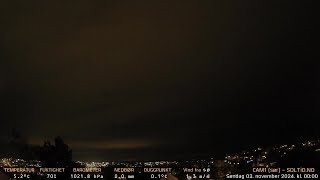 Timelapse Cam 1  Natt til 3 november 2024 [upl. by Atews398]