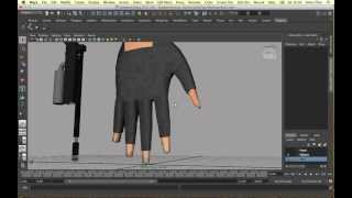 Maya  Unity  Modelling and Texturing an FPS Arm and Gun [upl. by Rutra449]