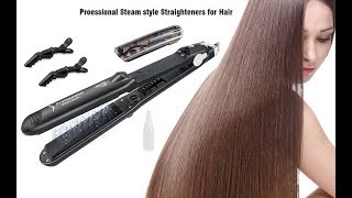 Salon Professional Steam Hair Straightener [upl. by Scevour194]