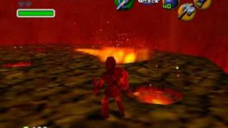 Legend of Zelda Ocarina of Time Walkthrough 08 78 quotFire Temple VOLVAGIAquot [upl. by Alehs]