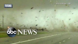 Tornado outbreak hits Texas Oklahoma l GMA [upl. by Patman]