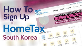 How to Sign in HomeTax South Korea [upl. by Wilson844]