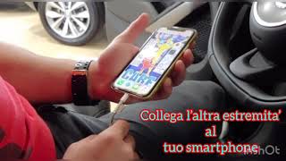 Come Collegare il telefono mediante bluetooth su 500X 500 500L [upl. by Oates731]