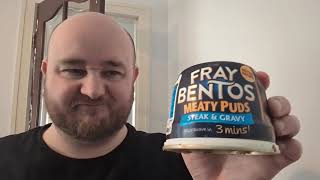 Fray Bentos Meaty Puds Steak amp Gravy  Snack Tube [upl. by Elbart]