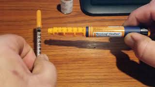 How to get the last bit of Insulin out of a Pen using a Syringe [upl. by Soilisav]