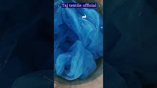 How to dye sky Blue dupatta 😘tajtextileofficial diy shiboridye tranding shots [upl. by Adnahc455]