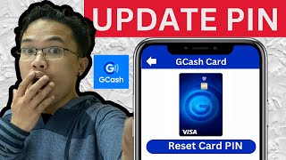 How to UPDATERESET 6 Digits PIN in GCash Visa Card TAGALOG [upl. by Sirob]