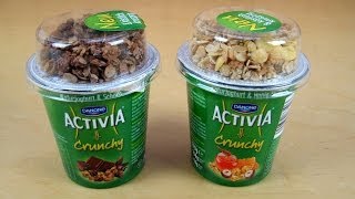 Danone Activia Crunchy Chocolate  Honey [upl. by Llacam]