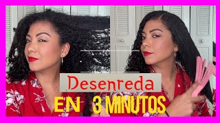 Como DESENREDAR el cabello RIZADO en 3 MINUTOS 😱 [upl. by Ynamreg]