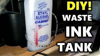 DIY How to Install External WASTE INK TANK Reservoir on EPSON Printers [upl. by Krys]