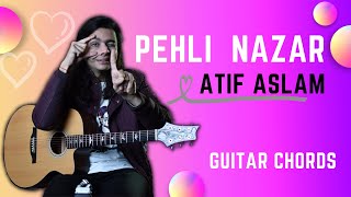 Pehli Nazar Mein  Atif Aslam  Race I Akshay amp Bipasha  Easy Guitar Chords Tutorial for Beginners [upl. by Lura]