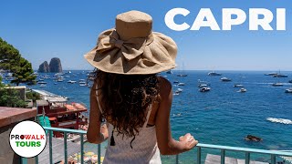 The Most Beautiful Sights in Capri Italy  Walking Tour 4K60fps [upl. by Jacobo743]