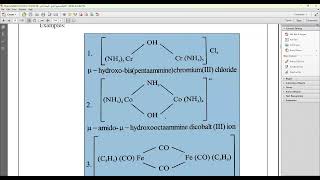 Ch2 Organometallic Chemistry Coordination number and Nomenclature [upl. by Inat765]