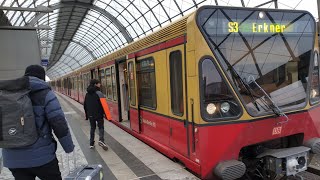 SBahn BerlinMitfahrt in der BR480 auf der S3 von Spandau bis Erkner [upl. by Elma]