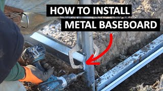 How to Install Metal Baseboards on a Greenhouse High Tunnel or Hoop House [upl. by Ettennek]