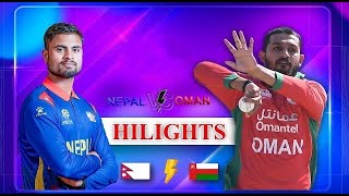 HIGHLIGHTS NEPAL VS OMAN t20i 02 match SEP 30 [upl. by Eneleuqcaj]