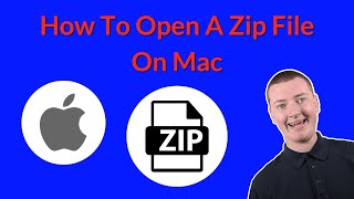 How To Open A Zip File On Mac [upl. by Ecilayram]