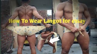 How To Wear Langot For Essay One mint Mi Langot Bandhe wresrtlinggift [upl. by Zales]