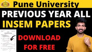 SPPU Previous Year Insem Papers  How to Download Sppu Previous Year INSEM Question Papers [upl. by Neffirg]