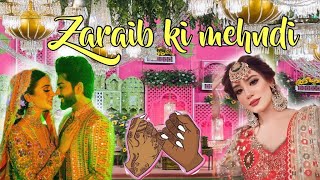 Zaraib ki Mehndi♥️ Itna Grand setup  Dance perfomances  Laraib ki Dhamake Dar entry🔥🥀 [upl. by Jedediah]