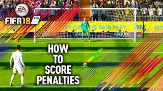 HOW TO SCORE PENALTIES ON FIFA 18 FIFA 18 PENALTY TUTORIAL [upl. by Zetneuq776]