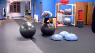 Stability Ball Drill for Reactive Core and Increased Proprioception Training [upl. by Kirst]