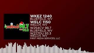 WKEZ 1240 Bluefield WV  WELC 1150 Welch WV Legal ID Christmas Music11524 [upl. by Meehahs]