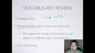 AP Psychology  Research Methods  Part 1  Hindsight Bias etc [upl. by Ezirtaeb]