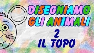 Disegniamo Gli Animali  Il Topo  Tutorial Di Disegno DIY  La Televisione Dei Bambini [upl. by Trotter]