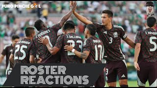 Roster Reactions  México November Nations League Quarters [upl. by Eelidnarb]