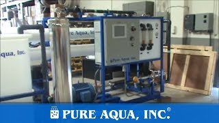 Industrial Sea Water Reverse Osmosis Units Azerbaijan 2 x 52840 GPD  wwwPureAquacom [upl. by Pinsky]