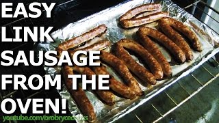 How to Cook Breakfast Sausage in the Oven  BroBryceCooks [upl. by Conal]