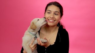 Alessia Cara Plays With Puppies While Answering Fan Questions [upl. by Anderea]