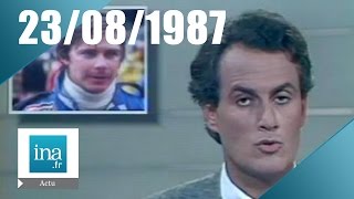 20h Antenne 2 du 23 août 1987  Mort de Didier Pironi  Archive INA [upl. by Salomi570]