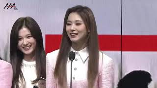 Twice Tzuyu Speaking Chinese AAA2020 [upl. by Ydde]