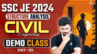 SSC JE 2024  Structure Analysis  Civil Engineering  Useful for SSC JE amp RRB JE 2024  Day 1 [upl. by Otho64]