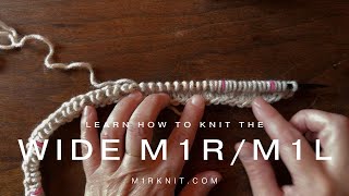 Knitting Tutorial How to Knit the WIDE M1RM1L Increase for Raglan Sweaters  BeginnerFriendly [upl. by Mellie]