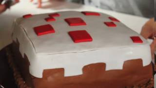 MINECRAFT CAKE How To  Feast of Fiction [upl. by Danika300]