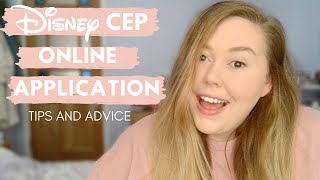 DISNEY CEP ONLINE APPLICATION TIPS amp ADVICE  Cultural Exchange Program 2020 [upl. by Shalna]