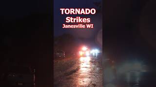 TORNADO Strikes Janesville Wisconsin weather severeweather tornado wisconsin midwest [upl. by Neom147]