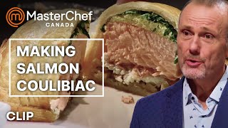 Who Nailed the Salmon Coulibiac  MasterChef Canada  MasterChef World [upl. by Ramedlab]