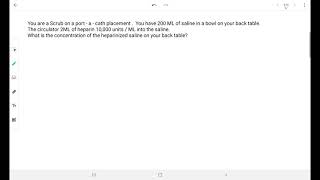 Pharmacology Math Question 2 [upl. by Roldan]